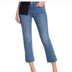 GRLFRND Tatum Raw Hem Cropped Jeans​​​​​​​​ Sz 24